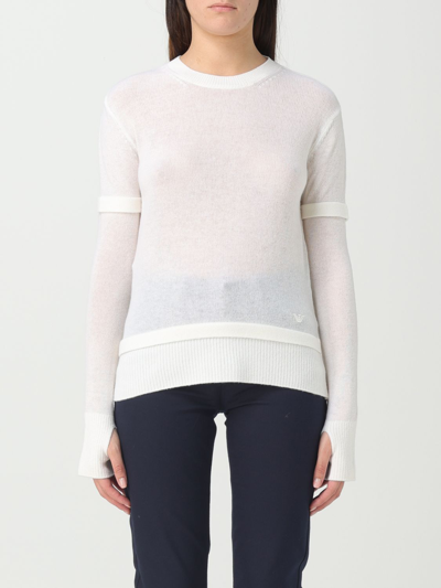 Shop Emporio Armani Sweater  Woman Color White