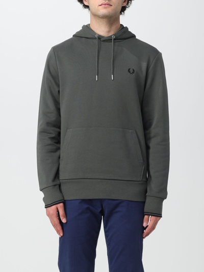 Shop Fred Perry Sweatshirt  Men Color Green