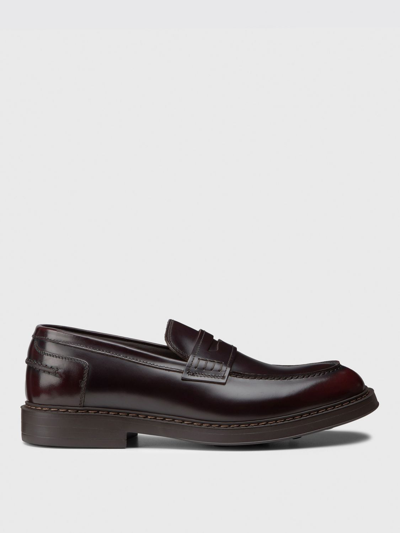 Shop Doucal's Loafers  Men Color Burgundy