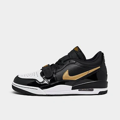 Shop Nike Men's Air Jordan Legacy 312 Low Off-court Shoes In Black/metallic Gold/white