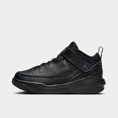 Shop Nike Jordan Little Kids' Jordan Max Aura 5 Stretch Lace Basketball Shoes In Black/anthracite/black
