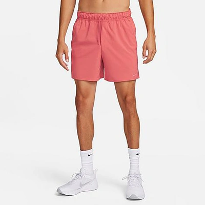 Shop Nike Men's Unlimited Dri-fit 5" Unlined Versatile Shorts In Adobe/adobe/adobe