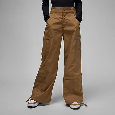 Shop Nike Jordan Women's Chicago Cargo Pants In Brown Kelp