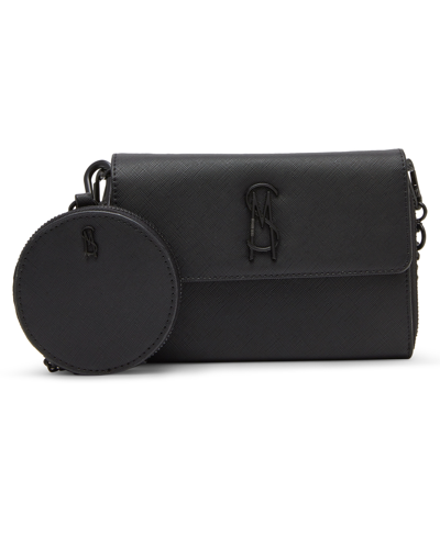 Steve Madden Boxed Carina Crossbody Wallet In Black
