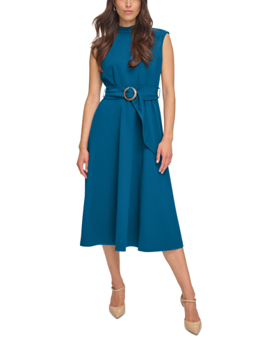 Calvin Klein Belted Midi Dress