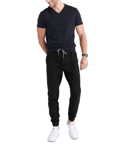 Shop Saxx Men's Droptemp Cooling Slim Fit V-neck Undershirt In Black