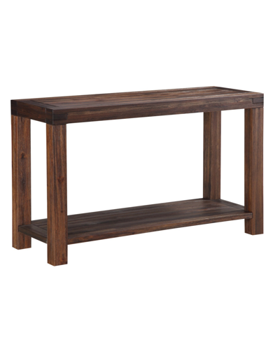 Shop Furniture Meadow 30" Wood Console Table In Brick Brown