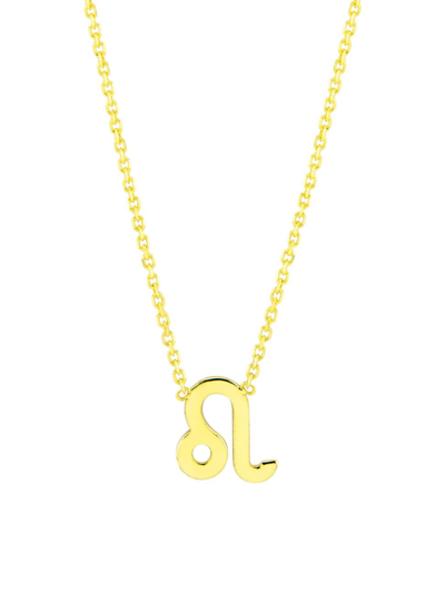 Shop Saks Fifth Avenue Women's 14k Gold Astrological Sign Pendant Necklace In Leo