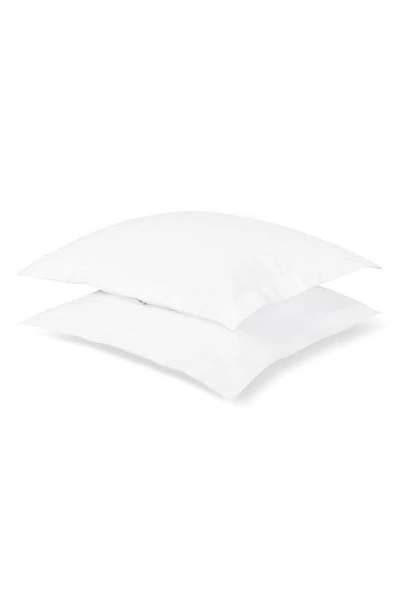 Shop Frette H By  Waves Set Of 2 Pillow Shams In White