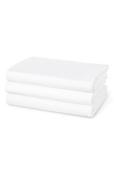 Shop Frette Cotton Percale Flat Sheet In White