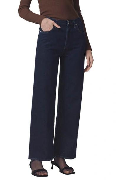 Shop Citizens Of Humanity Annina High Waist Wide Leg Jeans In Hudson