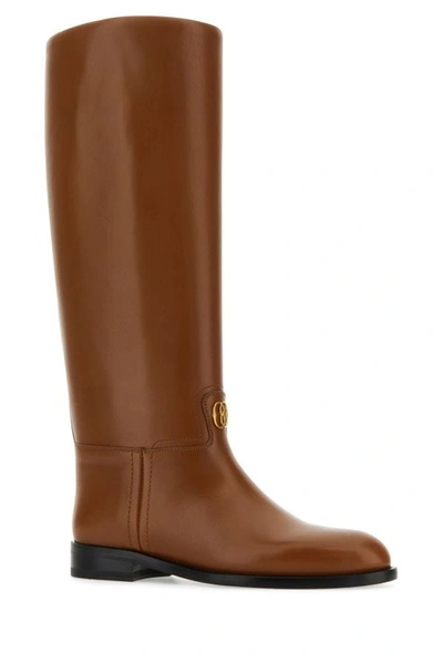 Shop Bally Woman Brown Leather Hollie Boots