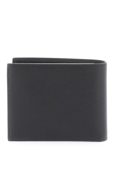 Shop Jimmy Choo Leather Bifold Wallet Men In Black