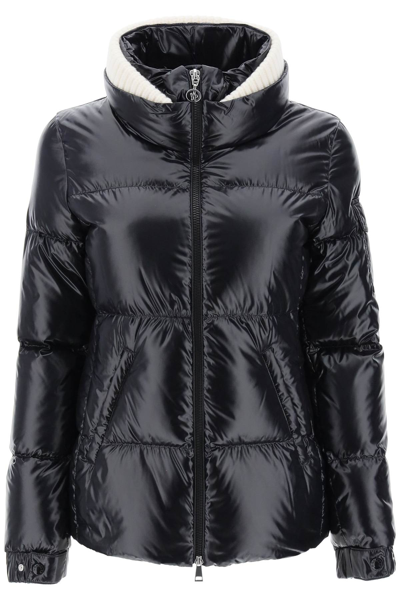 Shop Moncler Basic Vistule Midi Puffer Jacket Women In Black