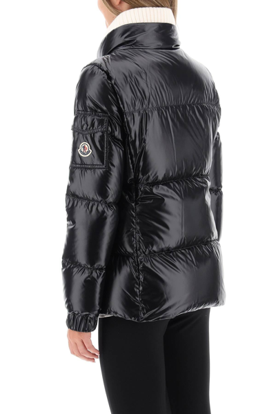 Shop Moncler Basic Vistule Midi Puffer Jacket Women In Black