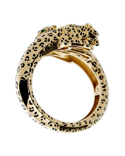 Shop Cartier 18k Panthere Bangle Bracelet (authentic )