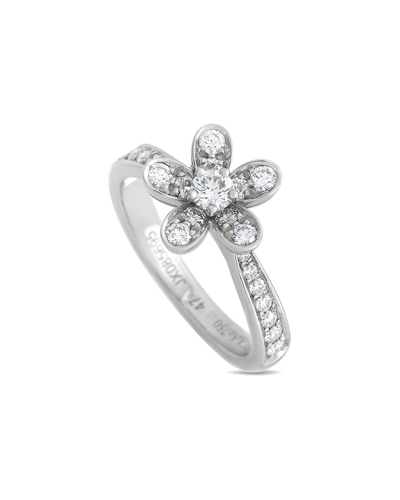 Shop Van Cleef & Arpels Socrate 18k 0.45 Ct. Tw. Diamond Ring (authentic )