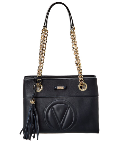 Shop Valentino By Mario Valentino Kali Signature Leather Shoulder Bag In Blue