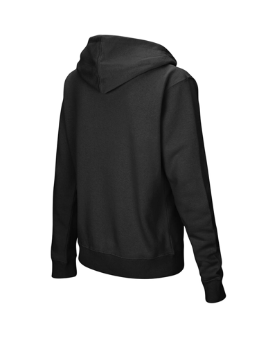 Colosseum Women's  Black Texas Longhorns Loud And Proud Pullover Hoodie In Black