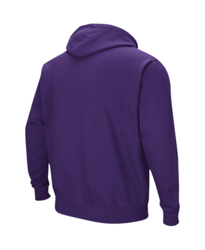 Colosseum Purple Lsu Tigers Sunrise Pullover Hoodie In Purple