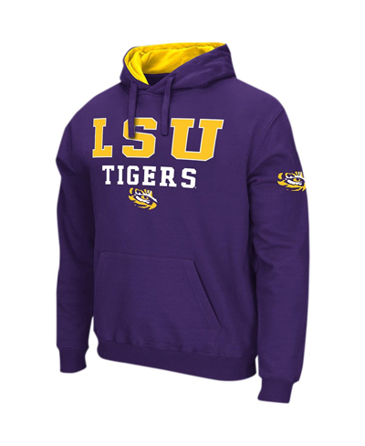 Colosseum Purple Lsu Tigers Sunrise Pullover Hoodie In Purple