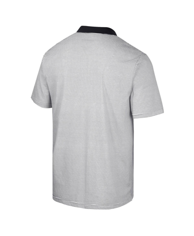 Colosseum Men's  White Hawaii Athletics Print Stripe Polo Shirt In White