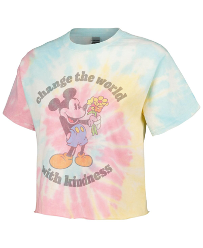Mad Engine Unisex Blue Lilo And Stitch Stitch Colorful Tie-dye T-shirt In Blue