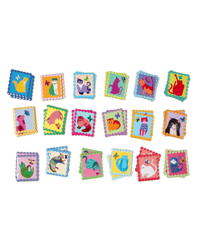Shop Eeboo Cats Little Square Memory Game In Multi