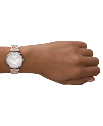 Shop Emporio Armani Women's Two-tone Stainless Steel Bracelet Watch 32mm