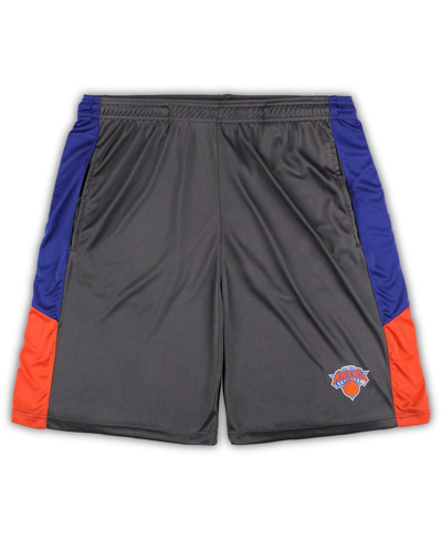 Fanatics Men's  Gray New York Knicks Big And Tall Shorts In Gray