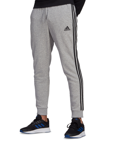 Shop Adidas Originals Men's Fleece Jogger Pants In Medium Grey Heather,black