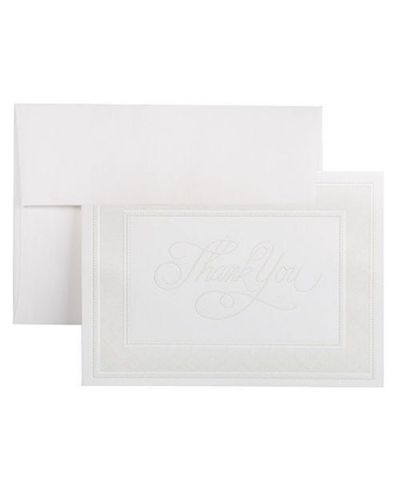 Shop Jam Paper Blank Thank You Cards Set In White