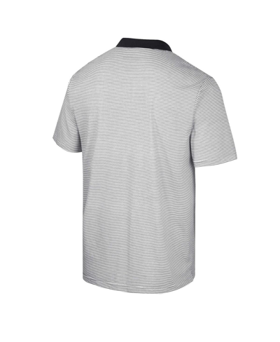 Shop Colosseum Men's  White Vanderbilt Commodores Print Stripe Polo Shirt