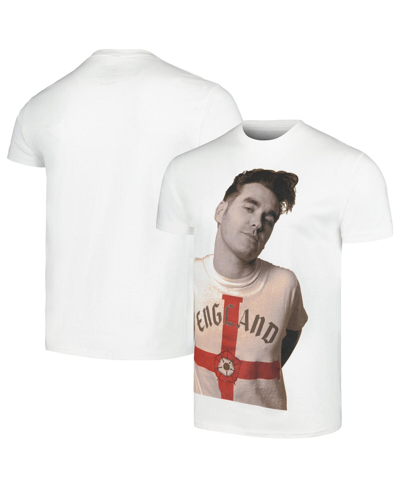 Manhead Merch Men's White Morrissey England T-shirt In White