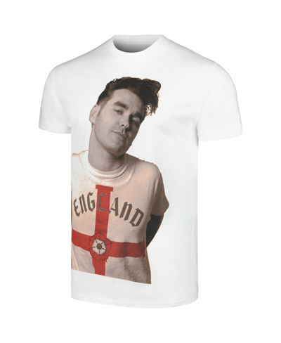Manhead Merch Men's White Morrissey England T-shirt In White
