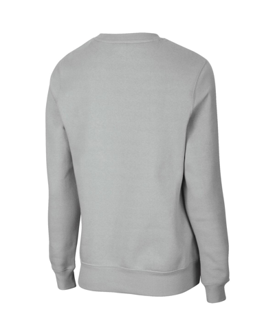 Colosseum Gray Michigan State Spartans Campanile Pullover Sweatshirt In Gray