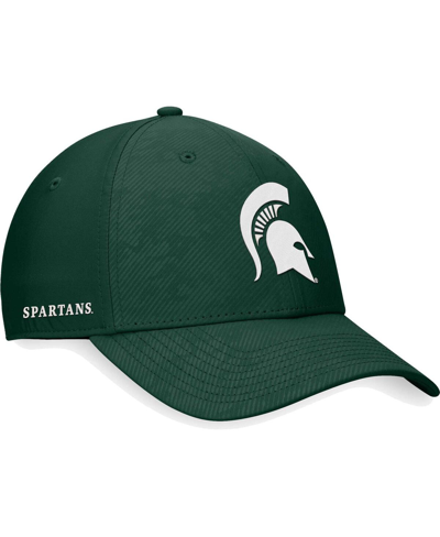 Shop Top Of The World Men's  Green Michigan State Spartans Deluxe Flex Hat