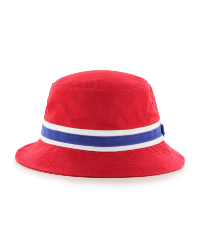 47 Brand Men's ' Red New York Giants Striped Bucket Hat In Red