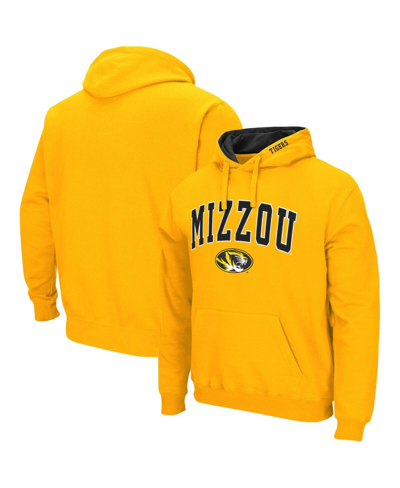 Colosseum Men's Missouri Tigers Arch & Logo 3.0 Pullover Hoodie In Gold