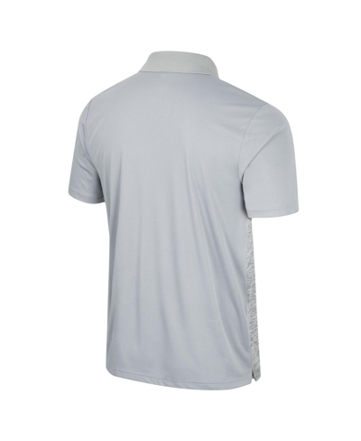 Colosseum Men's  Maroon, Heathered Gray Boston College Eagles Caddie Polo Shirt In Gray
