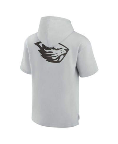 Fanatics Signature Unisex  Gray Oregon State Beavers Elements Super Soft Fleece Short Sleeve Pullover In Gray