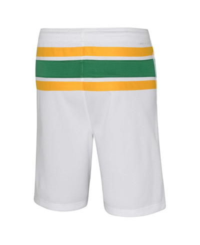 Shop Nike Big Boys  White Houston Rockets Hardwood Classics Swingman Shorts