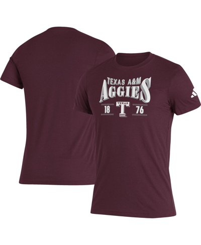 Shop Adidas Originals Men's Adidas Maroon Texas A&m Aggies Along The Shadow Tri-blend T-shirt