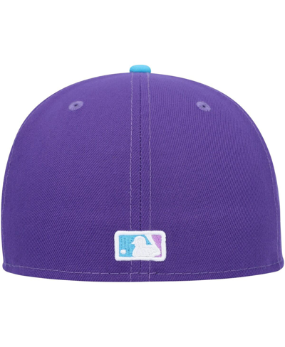 Shop New Era Men's  Purple Detroit Tigers Vice 59fifty Fitted Hat