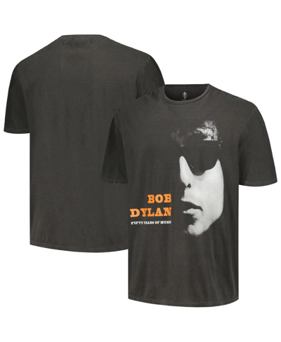 Shop Philcos Men's Black Distressed Bob Dylan 50 Years Washed Graphic T-shirt