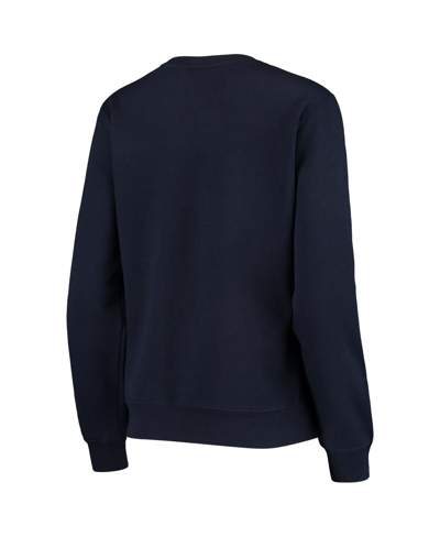 Colosseum Navy Michigan Wolverines Campanile Pullover Sweatshirt In Navy