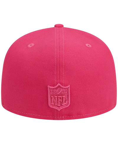 Shop New Era Men's  Pink Tennessee Titans Color Pack 59fifty Fitted Hat