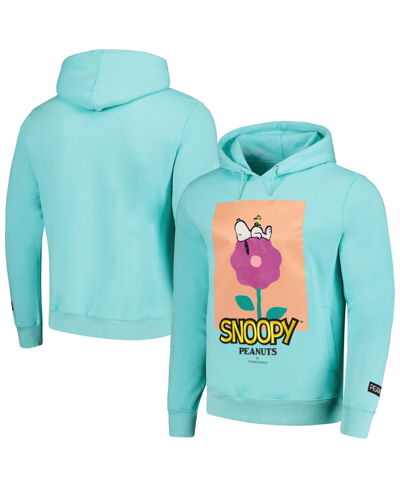 Shop Freeze Max Men's  Mint Peanuts Graphic Pullover Hoodie