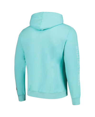 Shop Freeze Max Men's  Mint Peanuts Graphic Pullover Hoodie