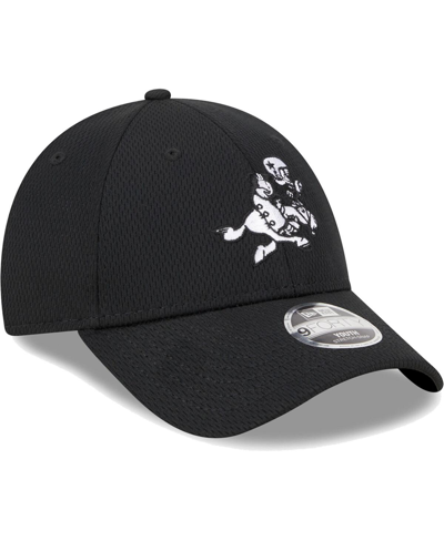 Shop New Era Youth Boys And Girls  Black Dallas Cowboys Retro Joe Main B-dub 9forty Adjustable Hat